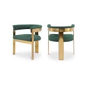 Meridian Furniture,Romeo Boucle Fabric Dining Chair, Set of 2 - 1 of 4