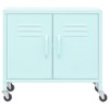 VidaXL Storage Cabinet Mint 23.6"x13.8"x22" Steel - image 3 of 4