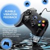 Aukfa 9100PRO Wired Gaming Controller,PC Game Controller Joystick with Dual-Vibration Turbo and Trigger Buttons for Windows PC/ PS3/Tesla,Black - 3 of 4