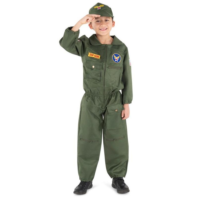 Dress Up America Top Gun Costume - Air Force Fighter Pilot Costume, 1 of 6