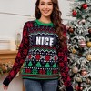 Women's Sequin & Jacquard Christmas Sweater - Sparkly Embroidered Holiday Knit Long Sleeve Party Pullover Ugly Xmas Cozy Winter Top - 3 of 4