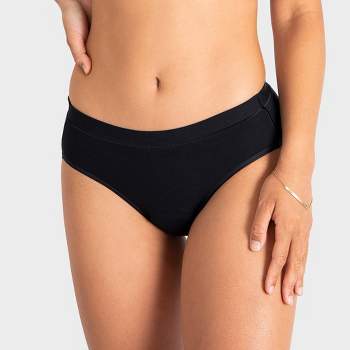 Saalt Heavy Absorbency Briefs Super Soft Modal Comfort Leak Proof Period Underwear  - Volcanic Black 