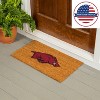 EvergreenNCAAArkansas Razorbacks Logo Natural Coir 28 x 16 Inches Indoor Outdoor Doormat - 2 of 4