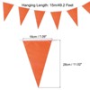 Unique Bargains Party Decoration Festive Wedding Birthday Pennant Flags Banner 50 Feet - 2 of 4