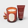 Hand Cream Gift Set of Glass Warm Cider and Cinnamon Candle Brown - Threshold™ - 3 of 3