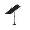 PURPLE LEAF Patio Umbrella Outdoor Table Umbrella Aluminum Frame Market Umbrella Sun Umbrella with 8 Sturdy Ribs - 3 of 4