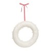 Transpac 12.99 in White Christmas Layered Snowflake Wreath Polyester Holiday Decor - 3 of 4