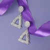 SOHI Women's Rose Gold Corroded Drop Earrings - 2 of 3