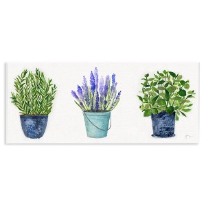 Stupell Industries Varied Potted Plants & Herbs Wall Plaque Art, 17" x 7" - 1 of 4