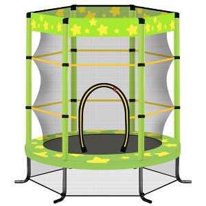 HFYee Kids Trampoline with Safety Options Indoor & Outdoor Bounce Fun for Children Multiple Sizes & Accessories - 1 of 4