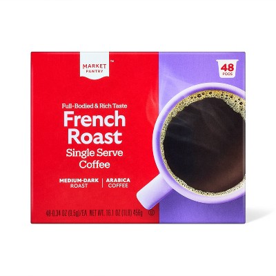 French Roast Single Serve Dark Roast Coffee - 92ct - Market Pantry™
