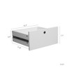 LIVAREEmlen Nightstand with Charging Station, Modern Night Stand with Bookshelf, Bedside Tables with Storage Cabinet for Bedroom - 3 of 4