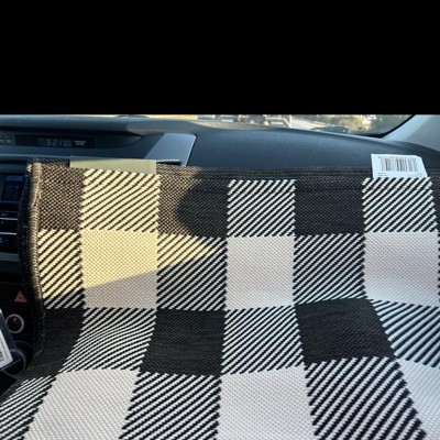 2'x3' Washable Reversible Scatter Indoor/outdoor Accent Rug Black/white ...