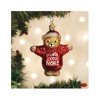Old World Christmas Glass Blown Christmas Ornament, I Love You More Bear (With OWC Gift Box) - 2 of 4