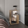 Syemin End Tables Side Table, Small End Table for Living Room, Modern Accent Coffee Side Table, Easy Assembly, Beige, 11.8"*15.7"*24.9" - 2 of 4