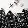 Bacati - Black Pin Dots 100 percent Cotton Universal Baby US Standard Crib or Toddler Bed Fitted Sheet - 2 of 4