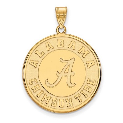 Black Bow Jewelry 14k Yellow Gold Alabama Crimson Tide NCAA Extra Large Pendant