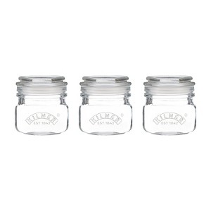 Kilner Square Push Top Storage Jars, Set of 3, 8.5 ounce - 1 of 4