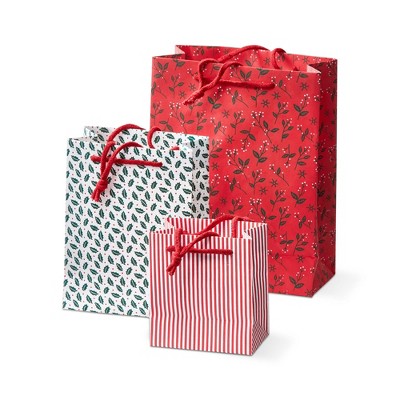 TAG Tis The Season Multicolor Christmas Gift Bag - 5" L x 5.5" W x 3" H - Perfect for Holiday Gifting!