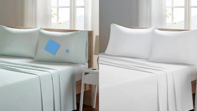 Light Grey Queen Woven Microfiber Sheet Set