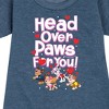 - Paw Patrol - Head Over Paws For You Graphic Short Sleeve Fleece Dress - 2 of 4