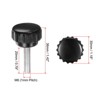Unique Bargains Plastic Threaded Bolt Knurled Clamping Knob Thumb Screws 6 Pcs - 2 of 4