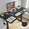 Infurnic Desks, Standing Desk with Splice Board, Adjustable Height Sit Stand Desk for Office or Home, Black, 24"*48"*27.5" - 4 of 4