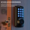 ZACHVO Keyless Entry Deadbolt Lock, Electric Door Locks with Keypads and Emergency Charging Port, Oil Rubbed Bronze - 3 of 4