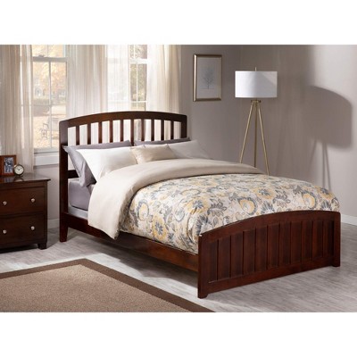 AFI Furnishings Richmond Full Traditional Bed with Matching Footboard and Turbo Charger in Walnut
