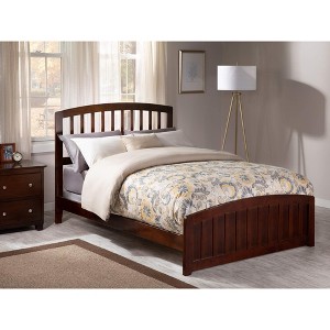 AFI Furnishings Richmond Full Traditional Bed with Matching Footboard and Turbo Charger in Walnut - 1 of 4