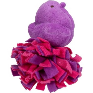 Peeps for Pets Plush Chick Fleece Bottom Squeaker Dog Toy - Pink/Purple - 1 of 1