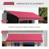 Resenkos Backyard Garden Canopy, Camping Canopy Screen Tent,Patio Awning Canopy Retractable Deck Door Outdoor Sun Shade Shelter - 4 of 4