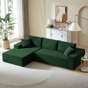 Modular Sectional Sofa Set, Modern Minimalist Style L-Shape Fabric Couch, Free Combination Upholstered Sleeper Sofa For Living Room, Bedroom, Salon - 1 of 4