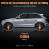 Car Dolly Set, 6000lbs Load Bearing, Wheel Car Dolly 4 Pack, 360 Degree Rotational Wheel Moving Cars, Trucks, Trailers, Motorcycles - 2 of 4