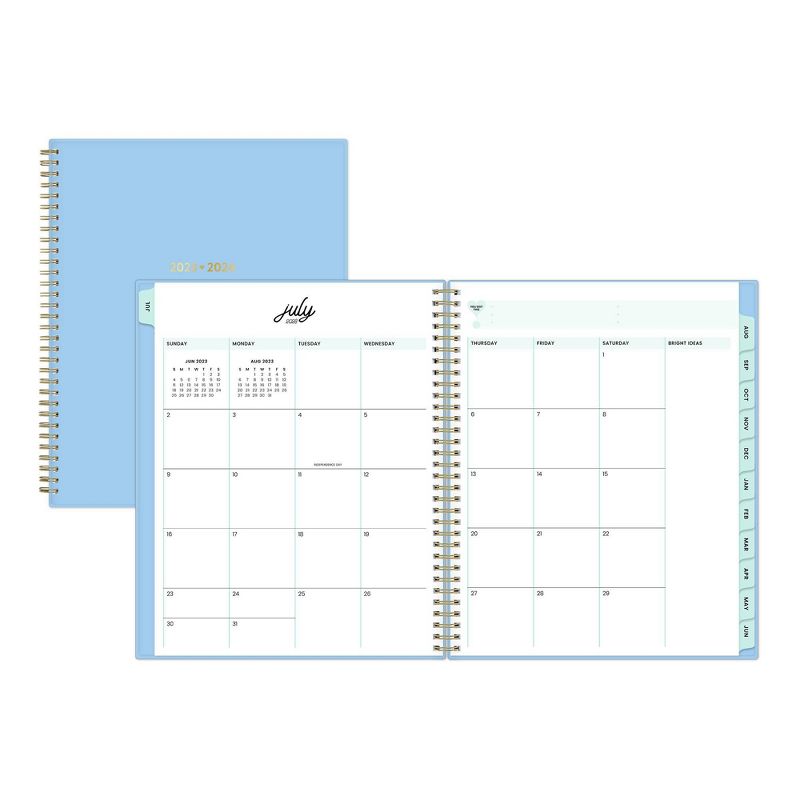 Color Me Courtney for Blue Sky 2023-24 Academic Planner 8.5&#34;x11&#34; Weekly/Monthly Wirebound Flexible Cover Grow Blue, 5 of 16