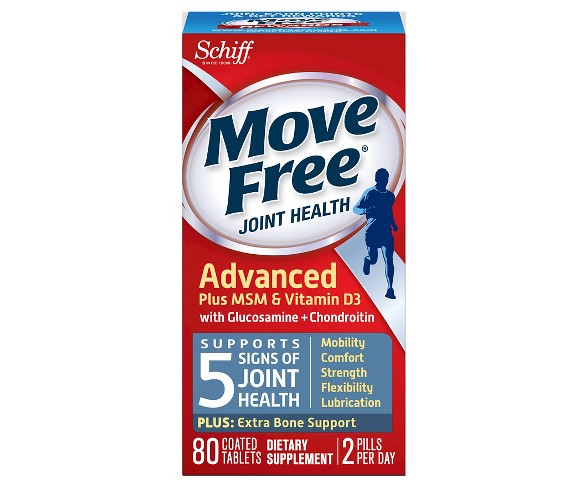 Move Free Advanced Plus MSM and  D3 s - 80ct
