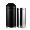 EKO 56L Eternal Black Open Top: Stainless Steel Indoor Trash Can, 13 Gallon Capacity, Spot Clean, 15.3" Width - 2 of 4