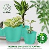 Planter Pots with Drainage Holes - Lightweight, Durable & Space-Saving Pots for Indoor and Outdoor - Versatile Functionality, Planter Pots - 4 of 4