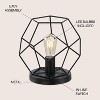 JONATHAN Y James 10" MidCentury Glam Metal Geometric LED Table Lamp - 2 of 4