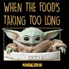 Men's Star Wars: The Mandalorian Grogu When The Food's Taking too Long Meme T-Shirt - 2 of 4