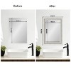 Amanti Art Mirror Makeover Bathroom Mirror Frame Border Kit - Fully Assembled Peel and Stick Frame - Mirror NOT Included - Parlor Trim - 4 of 4