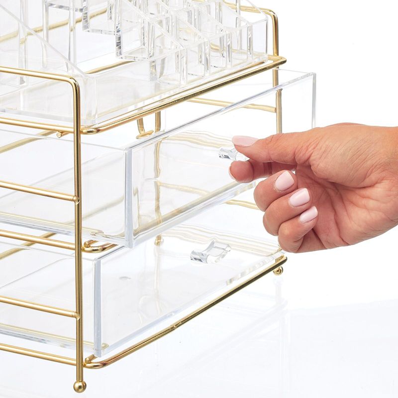 mDesign Plastic Divided Cosmetic Storage Organizer, 16 Sections, 5 of 10