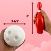4E's Novelty Valentines Day Bowling Game Set - 10 Red Pins, 2 Balls, Indoor/Outdoor Backyard Carnival Game - 3 of 4