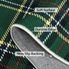 Festive Christmas Plaid Runner Rug, Non-Slip Low Pile Washable Entryway Floor Mat, Holiday Hallway Carpet for Home Decor - 4 of 4