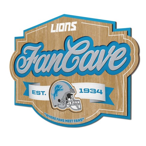 8 x 32 NFL Detroit Lions 3D Stadium Banner