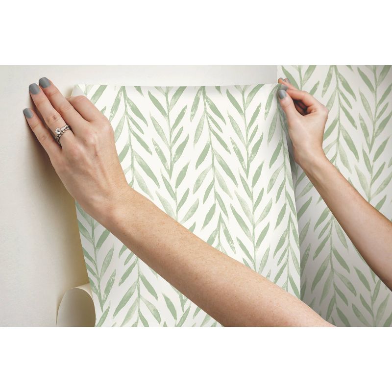 RoomMates Willow Magnolia Home Wallpaper Green, 5 of 7