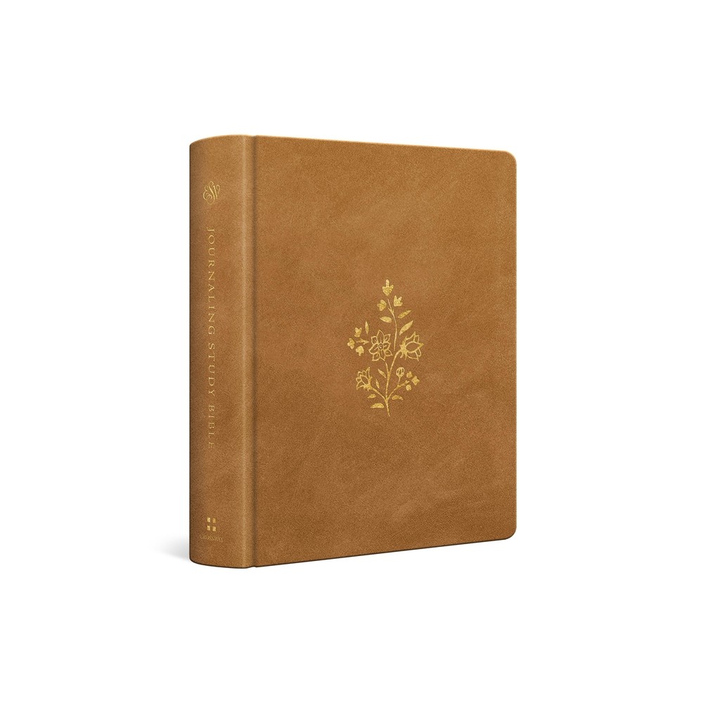 ESV Journaling Study Bible (Trutone Over Board, Nubuck Caramel) - (Leather Bound)