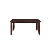 Acme Furniture Urbana Extendable Dining Table Wood/Cherry: Mid-Century Modern, Removable Leaf, Seats 4 - 3 of 4