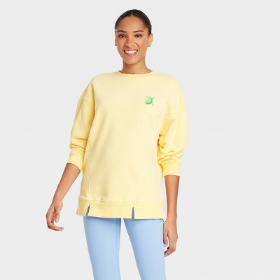 Women's Graphic French Terry Oversized Crewneck Sweatshirt - JoyLab™