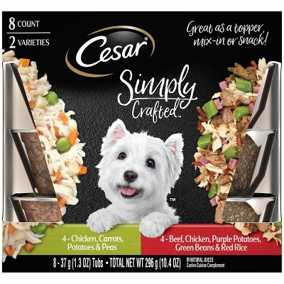 Cesar Simply Crafted Chicken / Beef Wet Dog Food